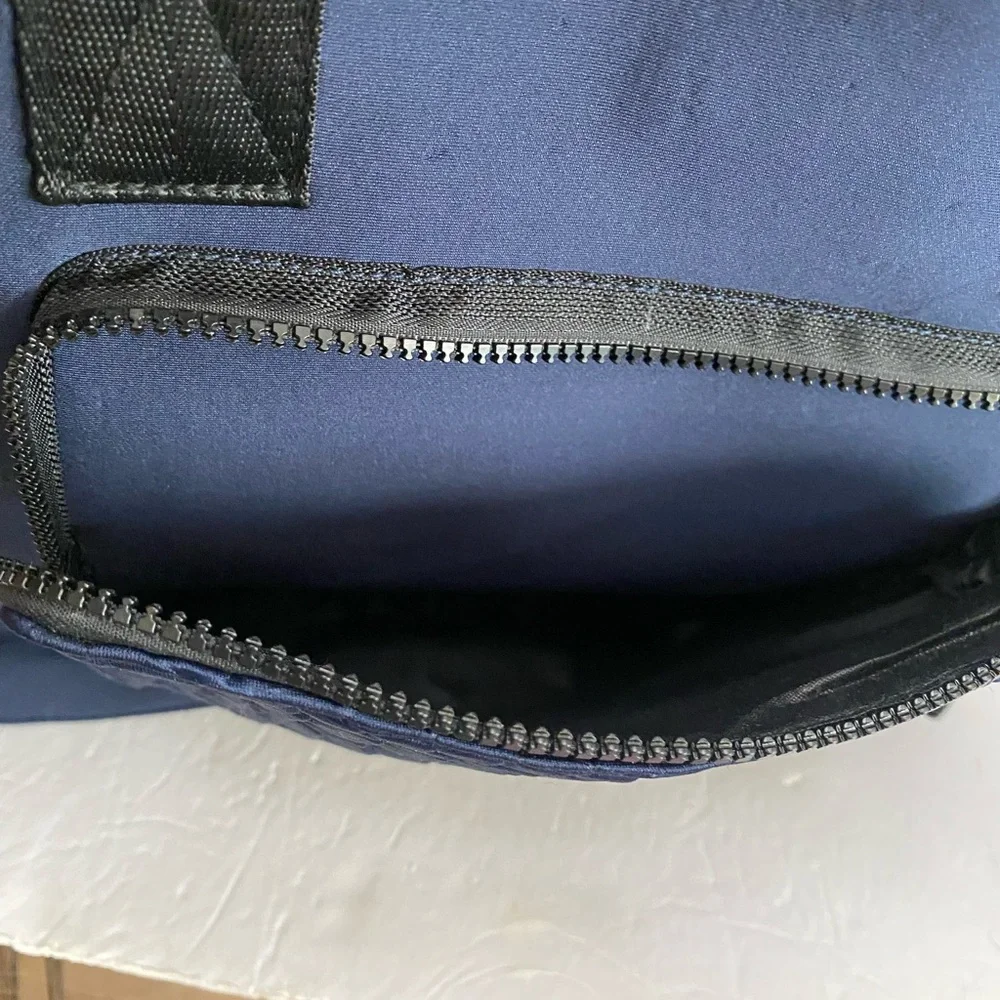 Tahari Midnight Blue Tote with Textured Front Pocket - Picture 3 of 7